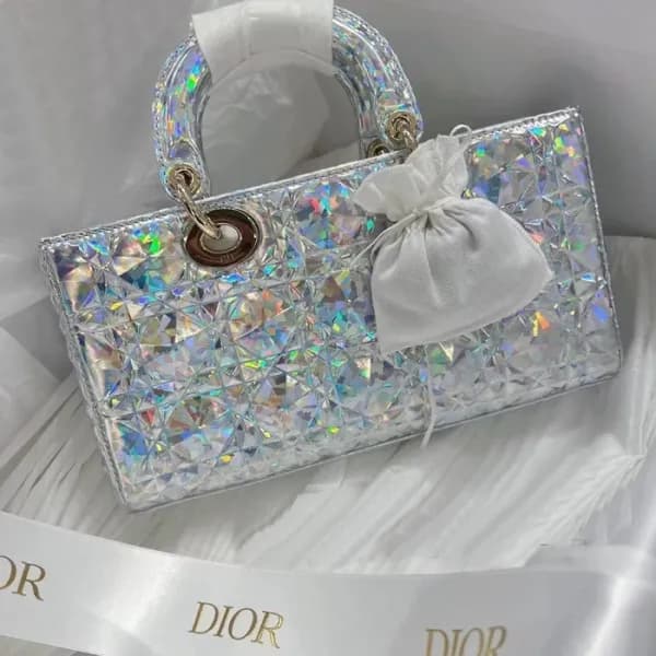디올 여성 실버 레이디백 - Dior Womens Silver Lady Bag - di10… - 1