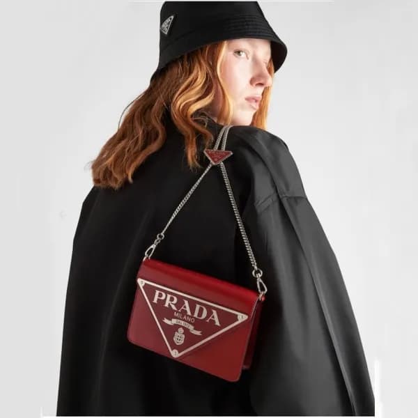 프라다 여성 레드 숄더백 - Prada Womens Red Shoulder Bag - pr… - 1
