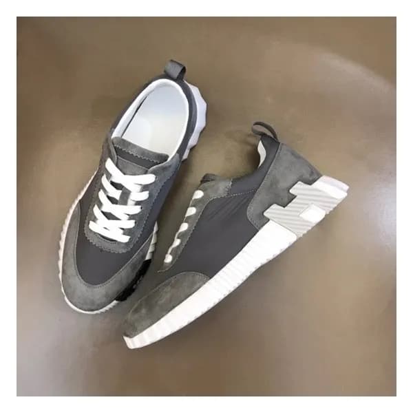 에르메스 남성 그레이 스니커즈 - Hermes Mens Gray Sneakers - he9… - 1