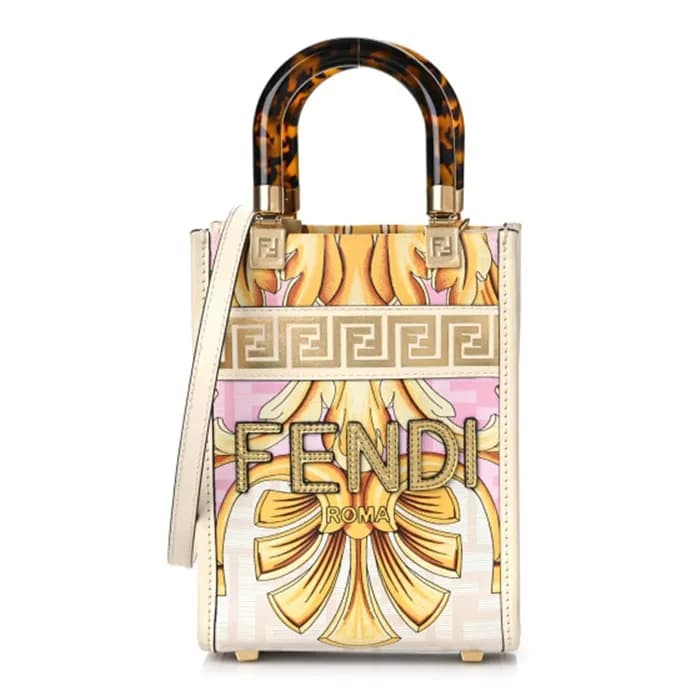펜디 여성 화이트 미니 선샤인 백 - Fendi Womens White mini Sunsh… - 1