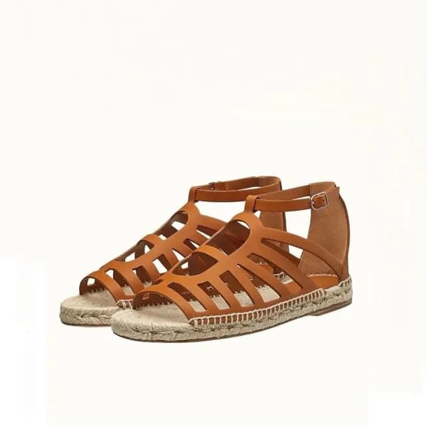 에르메스 여성 카멜 샌들 - Hermes Womens Camel Sandals - he25… - 1