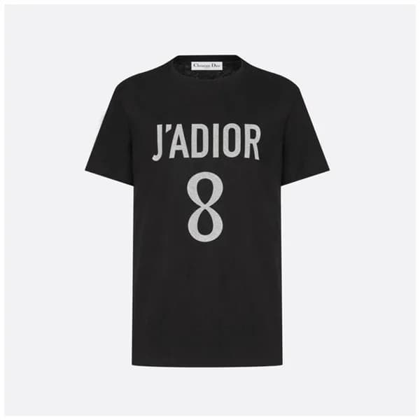 디올 여성 블랙 크루넥 반팔티 - Dior Womens Black Short sleeved…