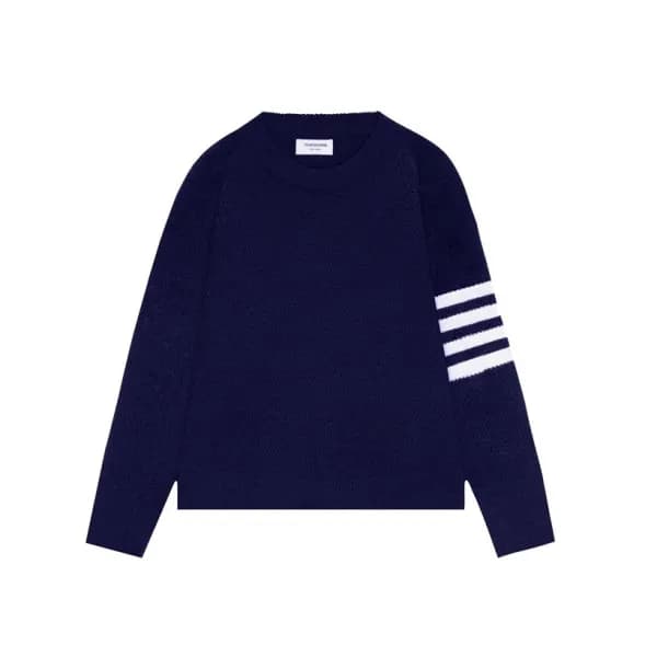 톰브라운 남성 네이비 니트 - Thom Browne Mens Navy Knits - th8… - 1