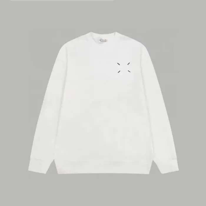메종 마르지엘라 남성 화이트 맨투맨 - Maison Margiela Mens White T… - 1