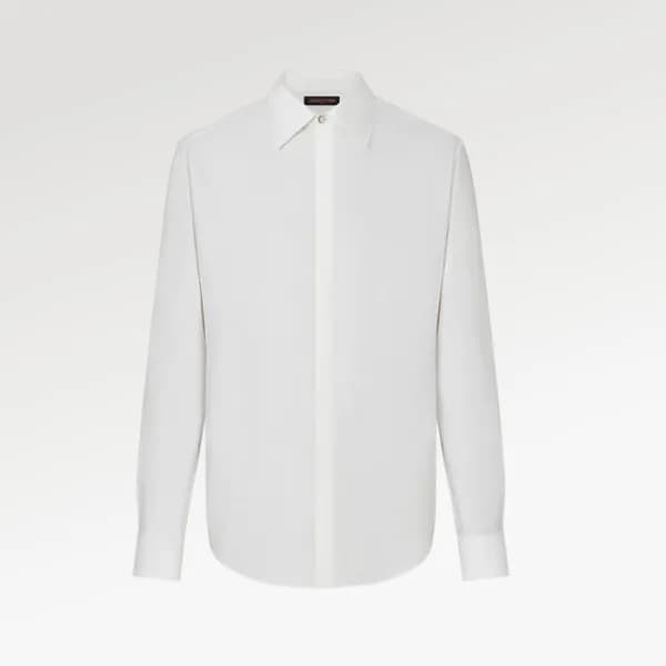 루이비통 남성 화이트 셔츠 - Louis vuitton Mens White Shirts -… - 1
