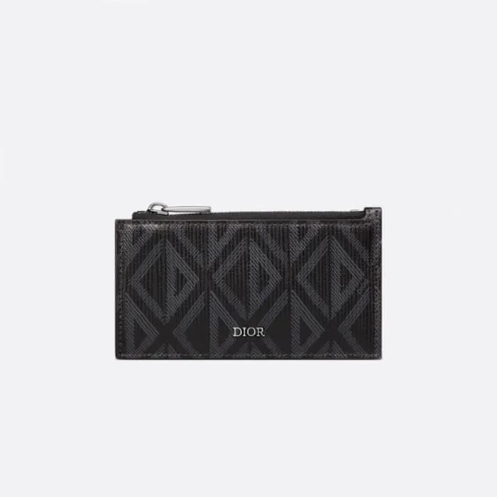 디올 남성 블랙 지피 카드 지갑 - Dior Mens Black Card Wallets -… - 1