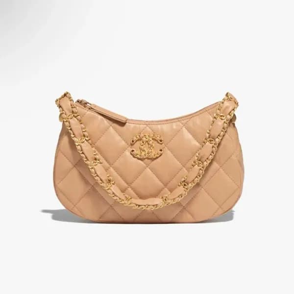 샤넬 여성 베이지 호보백 - Chanel Womens Beige Hobo Bag - chb… - 1