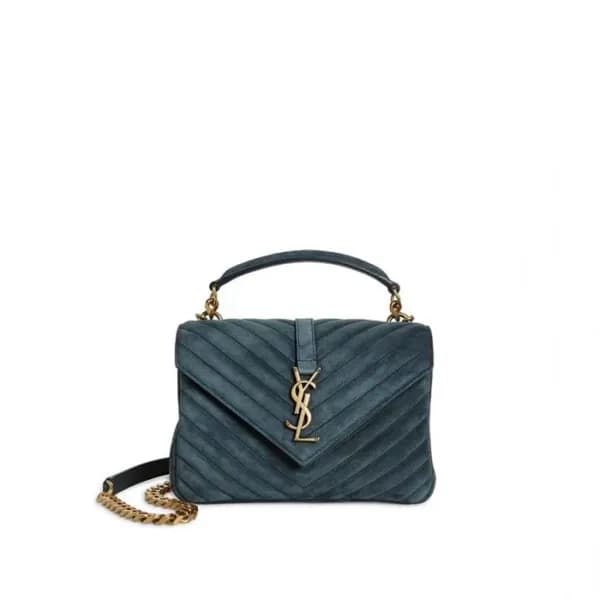 입생로랑 여성 블루 퀄티드 백 - Saint Laurent Womens Blue Colle… - 1