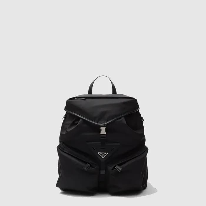 프라다 남성 리나일론 가죽 백팩 2VZ108 - Prada Mens Re-Nylon Lea… - 1