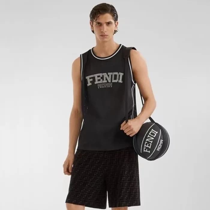 펜디 남성 블랙 반바지 - Fendi Mens Black Half-pants - fec22… - 1