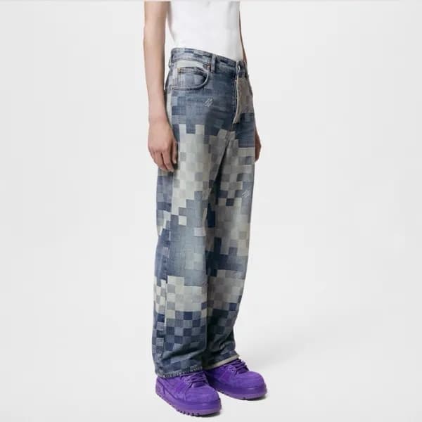 루이비통 남성 블루 청바지 - Louis vuitton Mens Blue Jeans - l… - 1