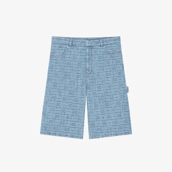 지방시 남성 블루 반바지 - Givenchy Mens Blue Half-pants - gi… - 1