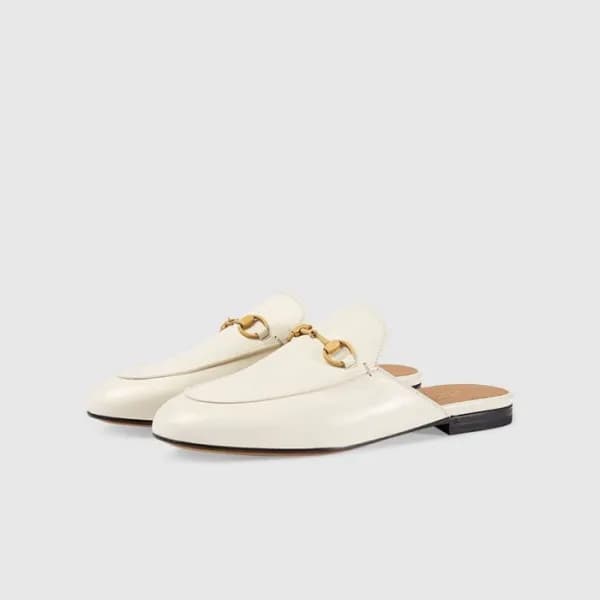 구찌 여성 레더 홀스빗 블로퍼 - Gucci Womens White Blopper - gu… - 1