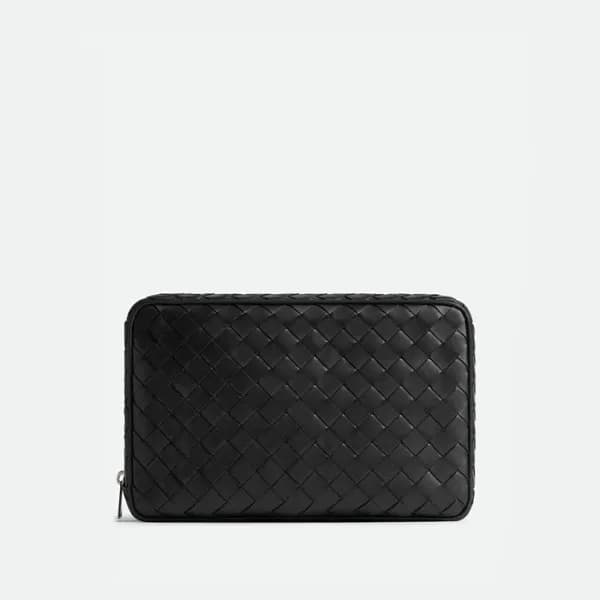 보테가베네타 남성 블랙 파우치 - Bottega Veneta Mens Black Pouch… - 1