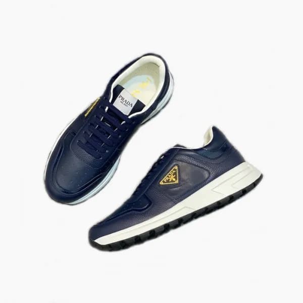 프라다 남성 네이비 스니커즈 - Prada Mens Navy Sneakers - prs89… - 1