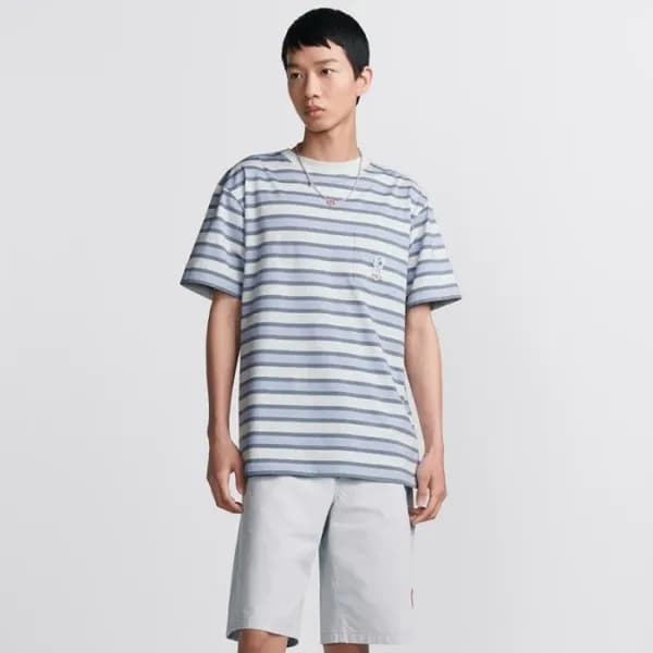 디올 남성 그레이 반팔 티셔츠 - Dior Mens Gray Tshirts - dic125… - 1