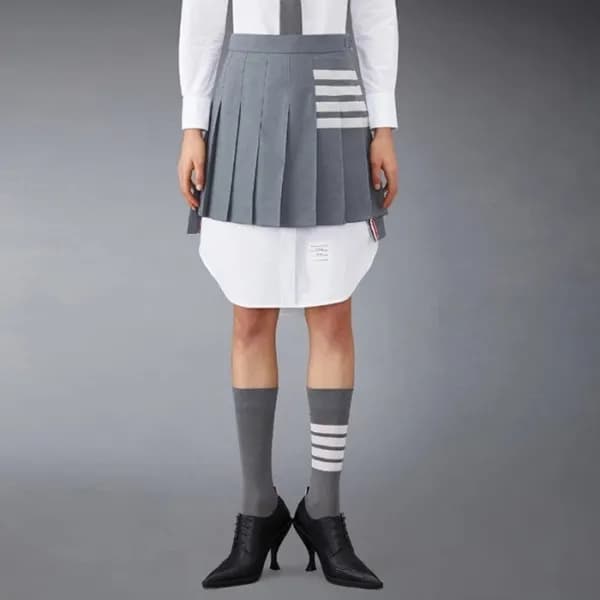톰브라운 여성 그레이 스커트 - Thom Browne Womens Gray Skirts -… - 1