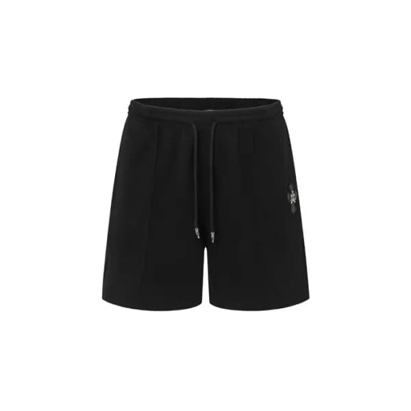 크롬하츠 남성 캐쥬얼 반바지 - Chrom Hearts Mens Black Half-pan… - 1