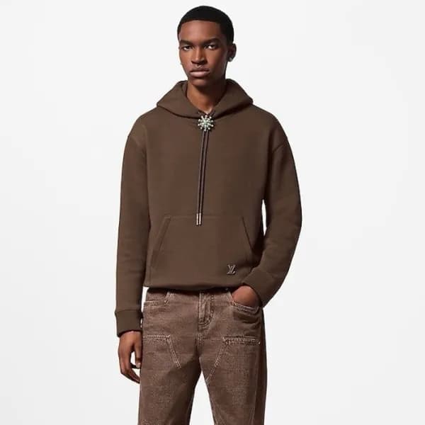 루이비통 남성 베이직 후드티 - Louis vuitton Mens Basic Hoodie … - 1