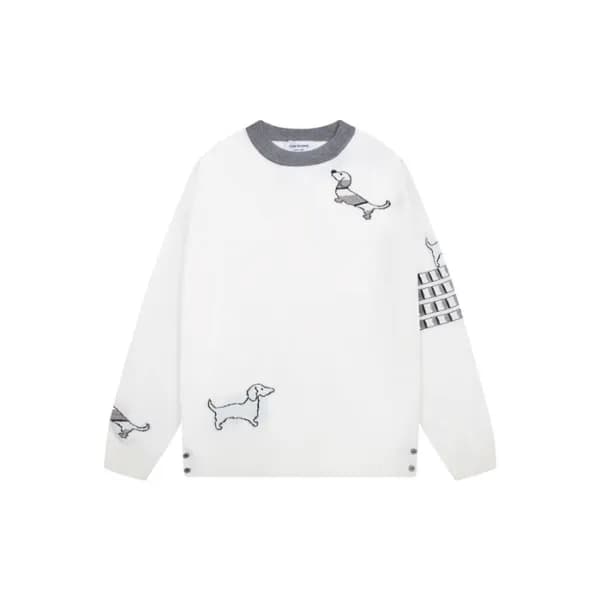 톰브라운 남성 라운드 니트 - Thom Browne Mens Round Knitwear -… - 1