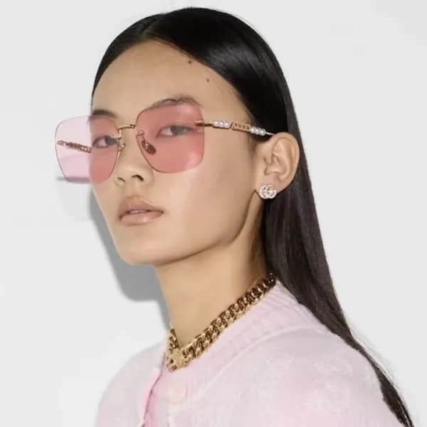 구찌 여성 프리미엄 메탈 프레임 선글라스 - Gucci Womens Premium Meta… - 1