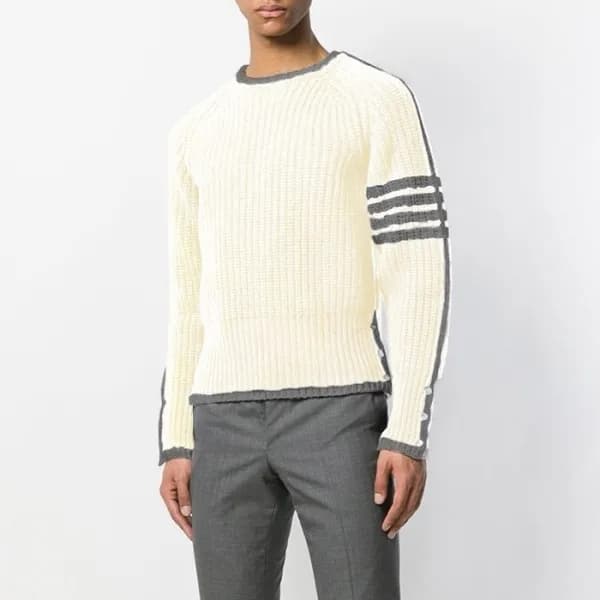 톰브라운 남성 라운드 스웨터- Thom Browne Mens Round Sweater - … - 1