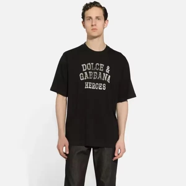 돌체앤가바나 남성 반팔 티셔츠 - Dolce&Gabbana Mens Round Tshirt… - 1