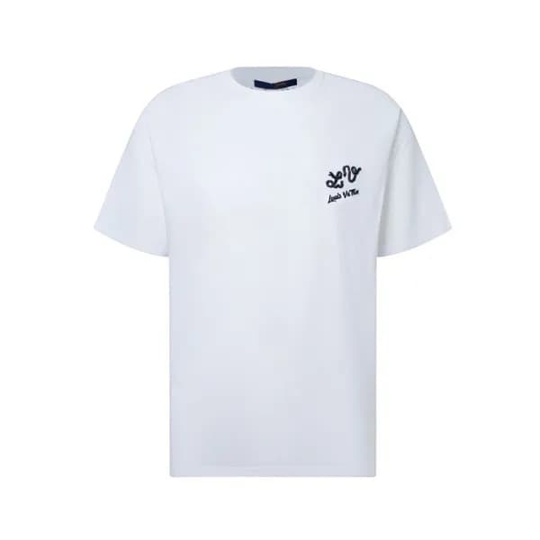 루이비통 남성 라운드 반팔 티셔츠 - Louis vuitton Mens Round Tshi… - 1