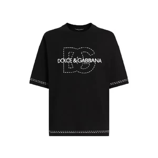돌체앤가바나 남성 라운드 반팔 티셔츠 - Dolce&Gabbana Mens Round Ts… - 1