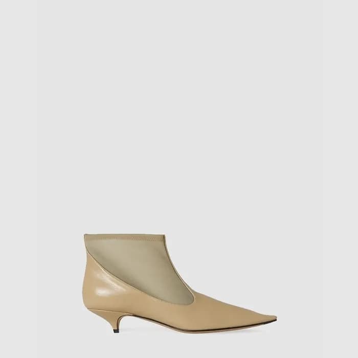 더 로우 여성 메시 나일론 & 가죽 부티 - The Row Womens Mesh Nylon… - 1