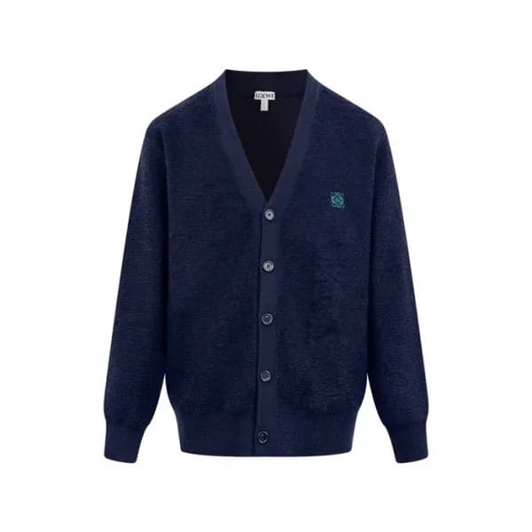 로에베 남성 브이넥 가디건 - Loewe Mens V-neck Cardigan - loc7… - 1
