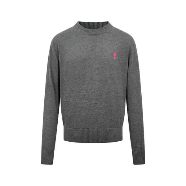아미 남/녀 라운드 니트 - Ami Unisex Round Knitwear - amc812… - 1