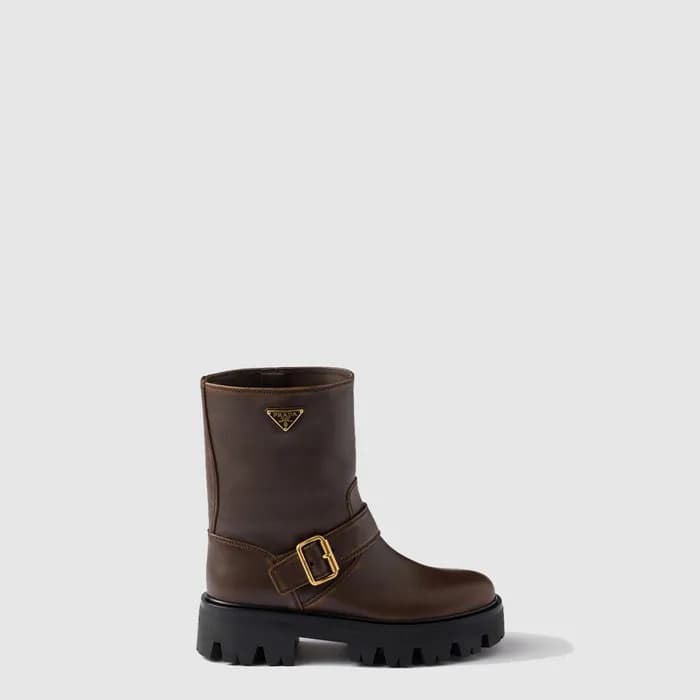 프라다 여성 가죽 부티 - Prada Womens Leather Booties - prs8… - 1