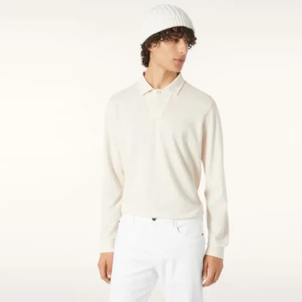 로로피아나 남성 폴로 긴팔티 - Loro Piana Mens Polo Tshirt - lp… - 1