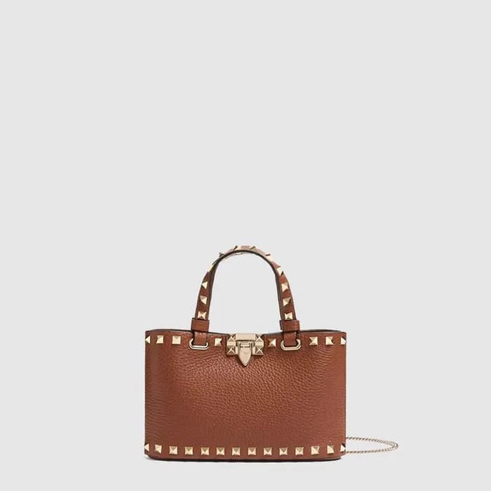 발렌티노 여성 락스터드 그레이니 미니 쇼퍼 백 - Valentino Womens Rocks… - 1