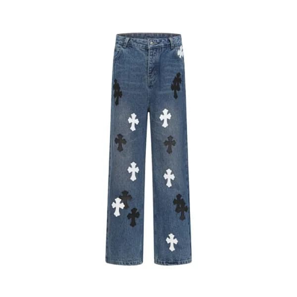 크롬하츠 남성 클래식 청바지 - Chrom Hearts Mens Classic Jeans … - 1