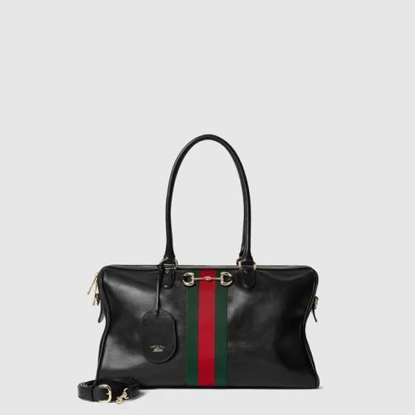 구찌 여성 보르세토 라지 보스턴백 - Gucci Womens Borsetto Large B… - 1