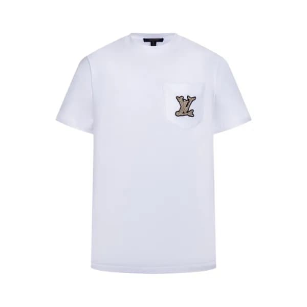 루이비통 남성 라운드 반팔 티셔츠 - Louis vuitton Mens Round Tshi… - 1