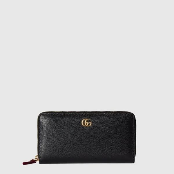 구찌 여성 GG 마몽 바이컬러 지퍼 지갑 - Gucci Womens GG Marmont B… - 1