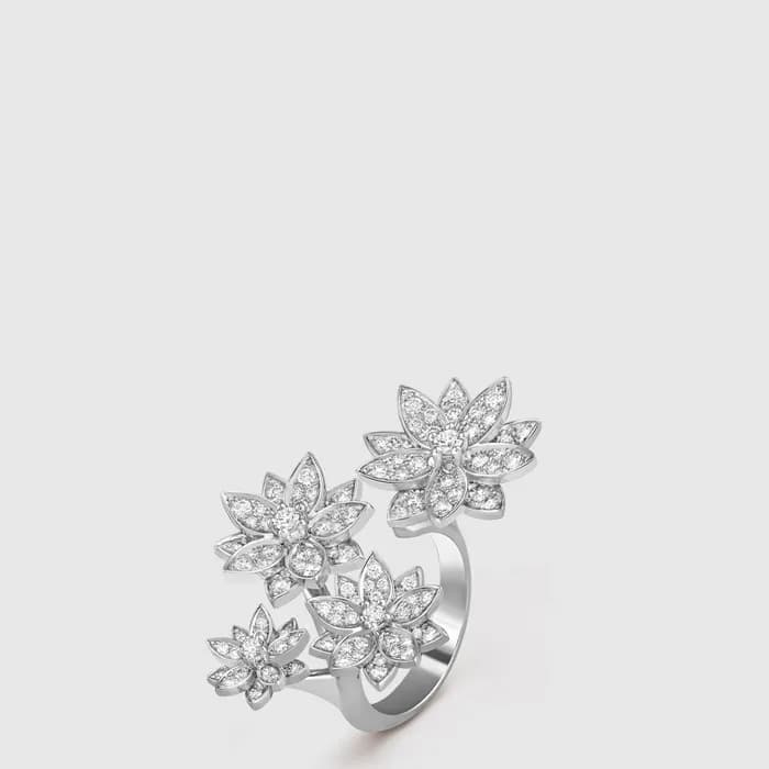 반클리프 아펠 여성 로터스 비트윈 더 핑거 링 플라워 - Van Cleef & Arpels… - 1