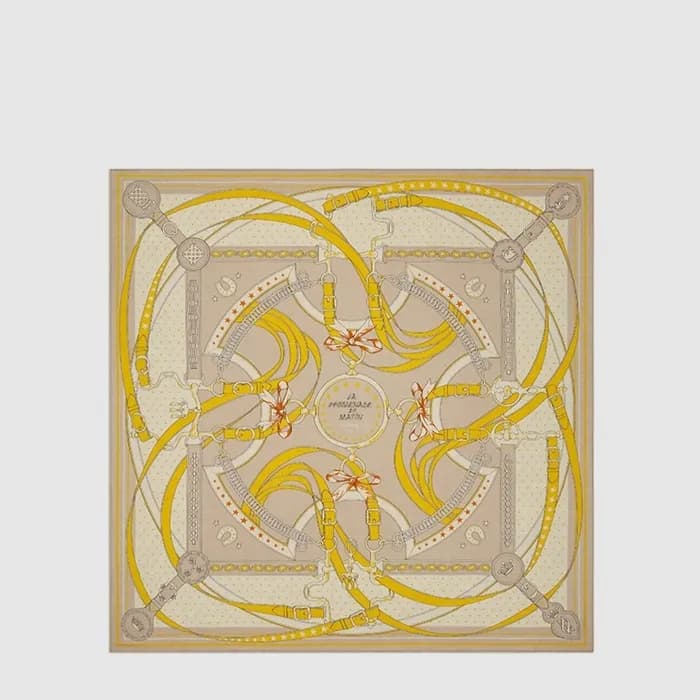 에르메스 여성 라 프홈나드 두 마틴 반다나 숄 - Hermes Womens La Promenade du Matin Bandana Shawl - acc8952x - 1