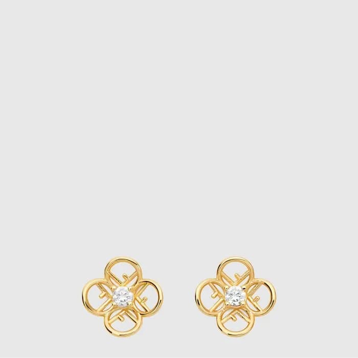 펜디 여성 플라워 이어링 - Fendi Womens Flower Earring - acc10149x - 1
