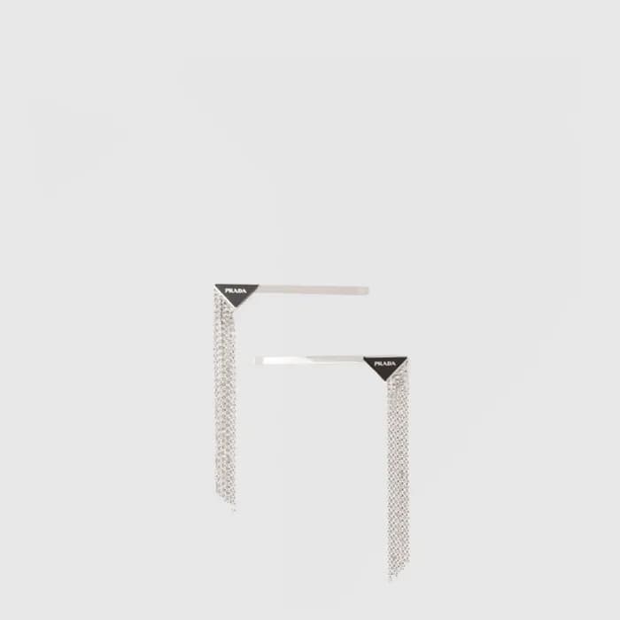 프라다 여성 메탈 헤어 클립 - Prada Womens Metal Hair clip - acc10250x - 1