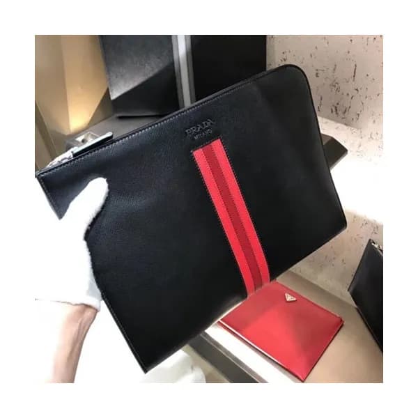 Prada Mens Clutch Bag,33CM - 프라다 남성용 클러치백 2VN003-1… - 1