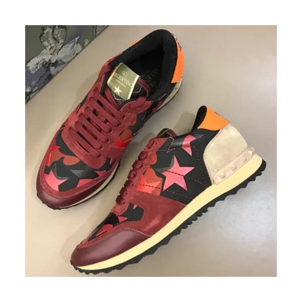 Valentino 2018 Mens Leather Sneakers/Running shoes… - 1