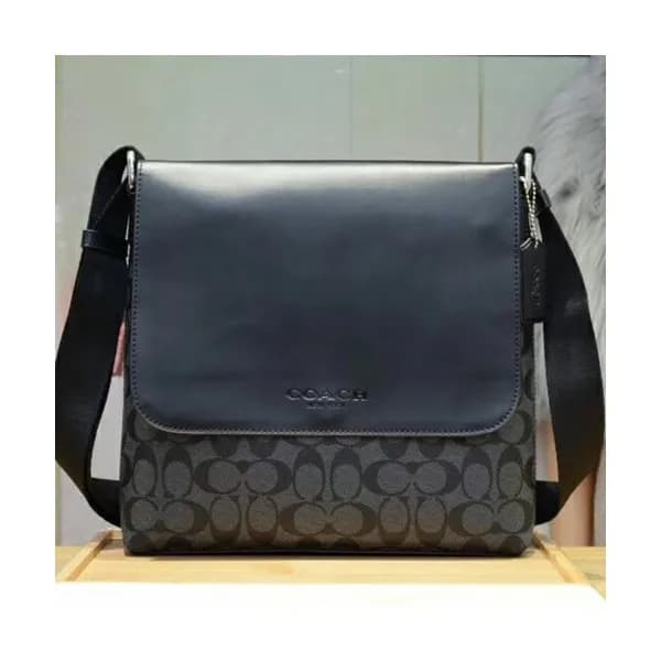 Coach Leather Shoulder Bag,29cm - 코치 레더 남성용 숄더백 CO… - 1
