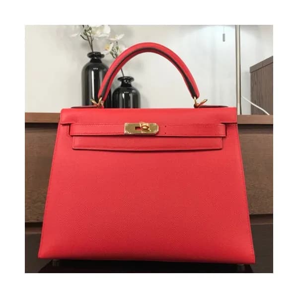 Hermes Kelly Epsom Leather Tote Shoulder Bag ,28cm… - 1