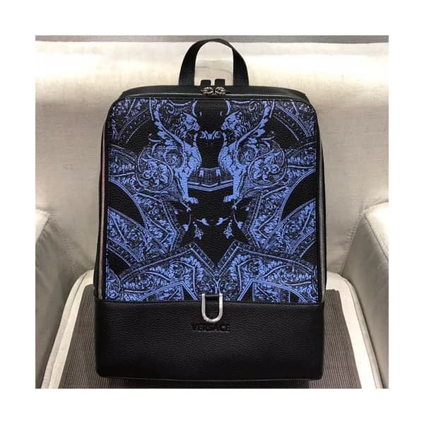 Versace 2018 Leather Back Pack,40CM - 베르사체 2018 레더… - 1