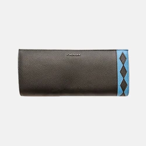 Prada 2018 Mens Saffiano Steel Logo Long Wallet 2M… - 1