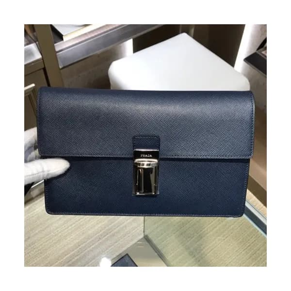 Prada Saffiano Mens Clutch Bag ,25CM - 프라다 사피아노 남성… - 1